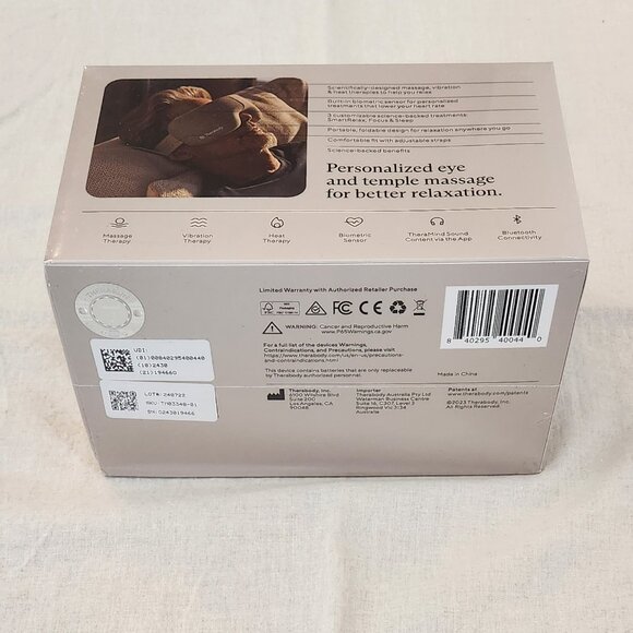 Therabody SmartGoggles Eye Mask and Smart Eye Massager - Picture 5 of 10